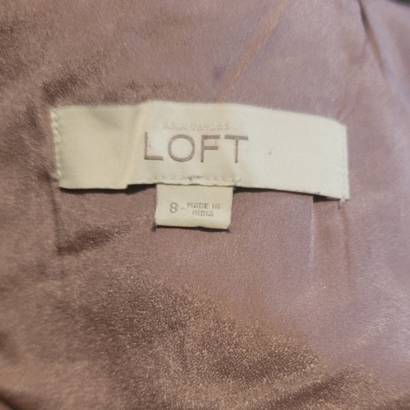 Ann Taylor LOFT Silk Look Dress Size 8 - Picture 4 of 4